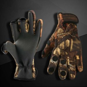 Camouflage Hunting & Fishing Gloves Waterproof and Insulated