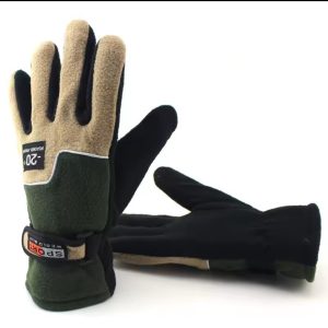 Warm Gloves Sports Five Fingers Gloves Plush Thickening ,